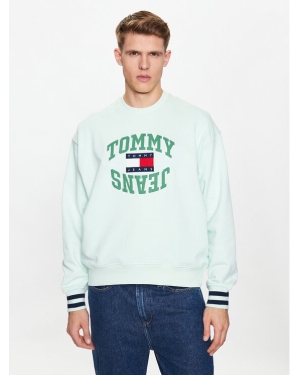 Tommy Jeans Bluza Boxy Arched Logo DM0DM16375 Zielony Boxy Fit