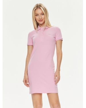 Lacoste Sukienka codzienna EF5473 Różowy Slim Fit