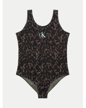 Calvin Klein Swimwear Strój kąpielowy KY0KY00070 Czarny