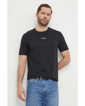 Marc O'Polo t-shirt bawełniany męski kolor czarny z nadrukiem