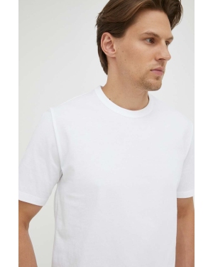 Marc O'Polo t-shirt bawełniany kolor biały gładki
