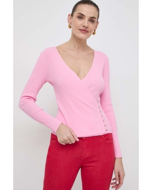 Morgan sweter damski kolor różowy