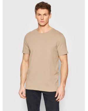 Jack&Jones T-Shirt Linen Basic 12199713 Beżowy Regular Fit