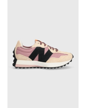 New Balance sneakersy 327 kolor różowy WS327WE