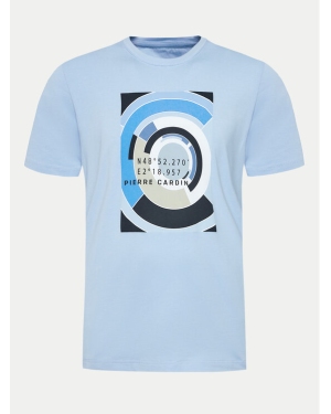 Pierre Cardin T-Shirt C5 21050.2101 Niebieski Regular Fit