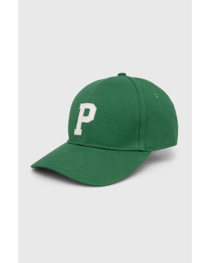 Pepe Jeans czapka z daszkiem bawełniana kolor zielony wzorzysta