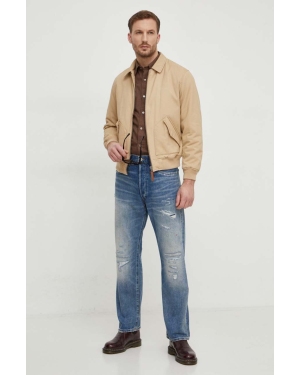 Pepe Jeans kurtka bawełniana kolor beżowy przejściowa