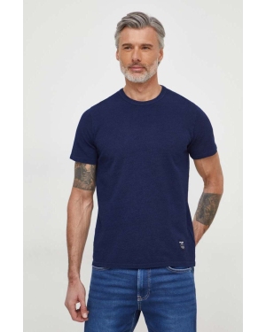 Pepe Jeans t-shirt bawełniany Coff męski kolor granatowy gładki