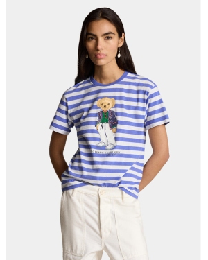 Polo Ralph Lauren T-Shirt Str Riv Br T 211924300001 Niebieski Regular Fit