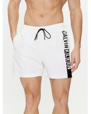 Calvin Klein Swimwear Szorty kąpielowe KM0KM00991 Biały Regular Fit
