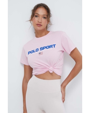 Polo Ralph Lauren t-shirt bawełniany damski kolor różowy