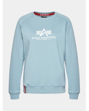 Alpha Industries Bluza New Basic Sweater 196031 Niebieski Regular Fit