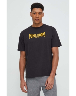 Puma t-shirt bawełniany męski kolor szary melanżowy 674470