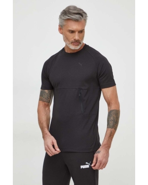 Puma t-shirt PUMATECH męski kolor czarny z aplikacją 538204