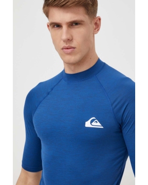 Quiksilver t-shirt męski kolor niebieski gładki