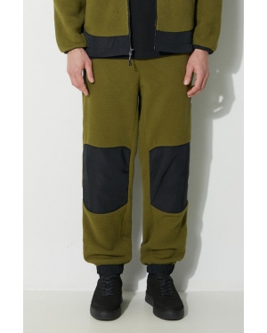 The North Face spodnie dresowe M Fleeski Y2K Pant kolor zielony wzorzyste NF0A879MPIB1