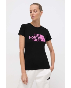 The North Face t-shirt bawełniany damski kolor czarny
