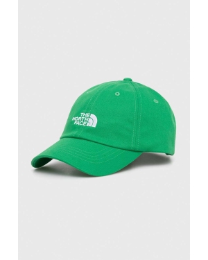The North Face czapka z daszkiem Norm Hat kolor zielony z aplikacją NF0A7WHOPO81