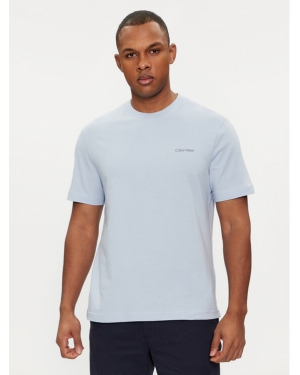Calvin Klein T-Shirt Angled Back Logo K10K112495 Niebieski Regular Fit