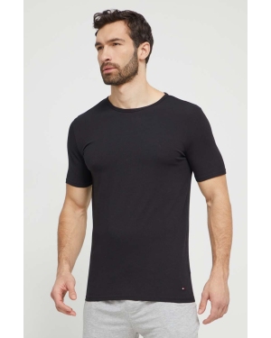 Tommy Hilfiger t-shirt 3-pack męski kolor czarny gładki