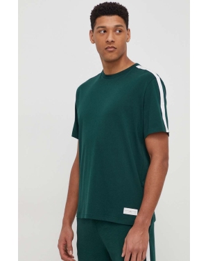 Tommy Hilfiger t-shirt bawełniany męski kolor zielony gładki