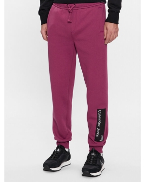 Calvin Klein Jeans Spodnie dresowe J30J324053 Fioletowy Regular Fit