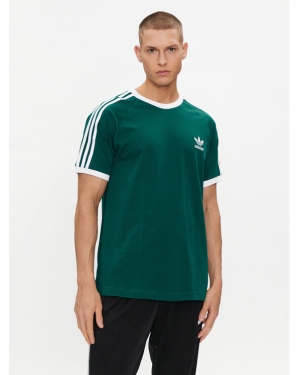 adidas T-Shirt adicolor Classics 3-Stripes IM9387 Zielony Slim Fit