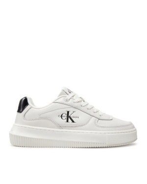 Calvin Klein Jeans Sneakersy Chunky Cupsole Low Lth Ml Meta YW0YW01410 Biały