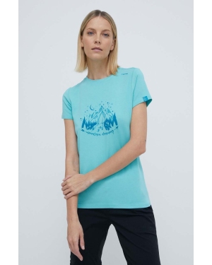 Viking t-shirt sportowy Lako kolor turkusowy