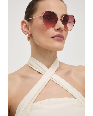 Vivienne Westwood okulary przeciwsłoneczne damskie kolor beżowy