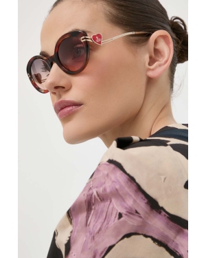 Vivienne Westwood okulary przeciwsłoneczne damskie kolor brązowy