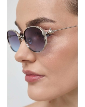 Vivienne Westwood okulary przeciwsłoneczne damskie kolor srebrny