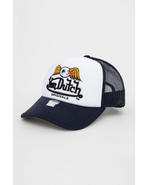 Von Dutch czapka z daszkiem kolor granatowy z aplikacją