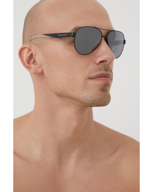 Armani Exchange Okulary przeciwsłoneczne 0AX2034S.60636G męskie kolor czarny