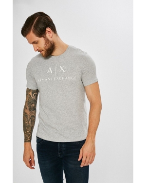 Armani Exchange t-shirt męski kolor szary