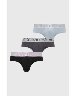 Calvin Klein Underwear slipy 3-pack męskie kolor niebieski
