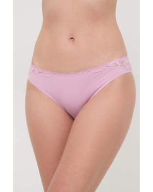 Calvin Klein Underwear figi kolor różowy z koronki
