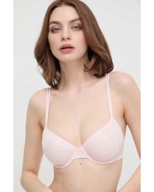 Calvin Klein Underwear biustonosz kolor różowy koronkowy gładki