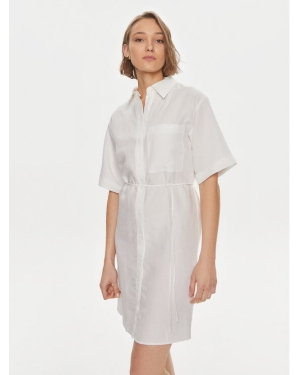Calvin Klein Sukienka koszulowa K20K206697 Biały Relaxed Fit