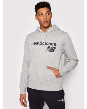 New Balance Bluza C C F Hoodie MT03910 Szary Relaxed Fit