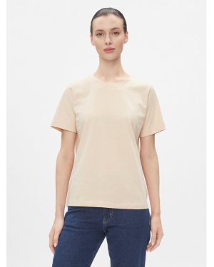 Calvin Klein T-Shirt Smooth Cotton Crew Neck Tee Ss K20K205410 Beżowy Regular Fit