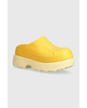 Sorel klapki CARIBOU CLOG damskie kolor żółty na platformie 2048701756