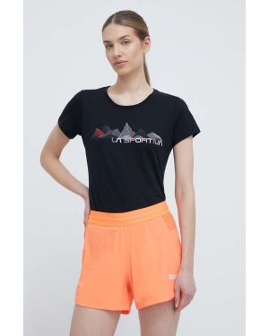 LA Sportiva t-shirt Peaks damski kolor czarny O18999322