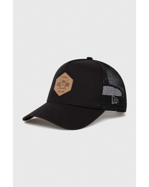 New Era czapka z daszkiem kolor czarny z aplikacją 12523902.BLK-BLK