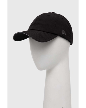 New Era czapka z daszkiem kolor czarny gładka