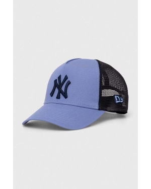 New Era czapka z daszkiem kolor niebieski wzorzysta NEW YORK YANKEES