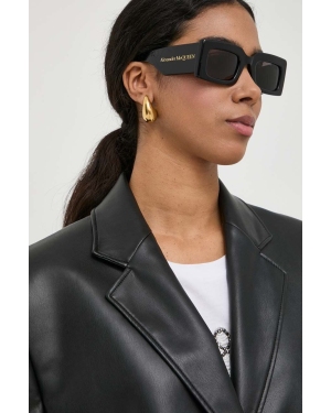 Alexander McQueen okulary przeciwsłoneczne damskie kolor czarny