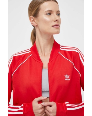 adidas Originals bluza damska kolor czerwony z aplikacją IK4032