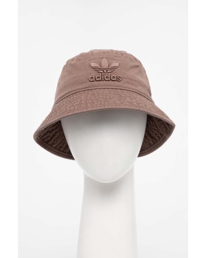 adidas Originals kapelusz bawełniany kolor brązowy bawełniany IT7623