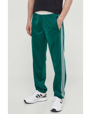 adidas Originals spodnie dresowe kolor zielony z aplikacją IS1402